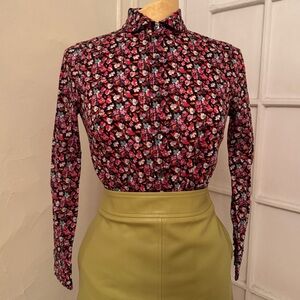 Liberty Art Fabric for JCrew Floral Cotton Button Up Shirt